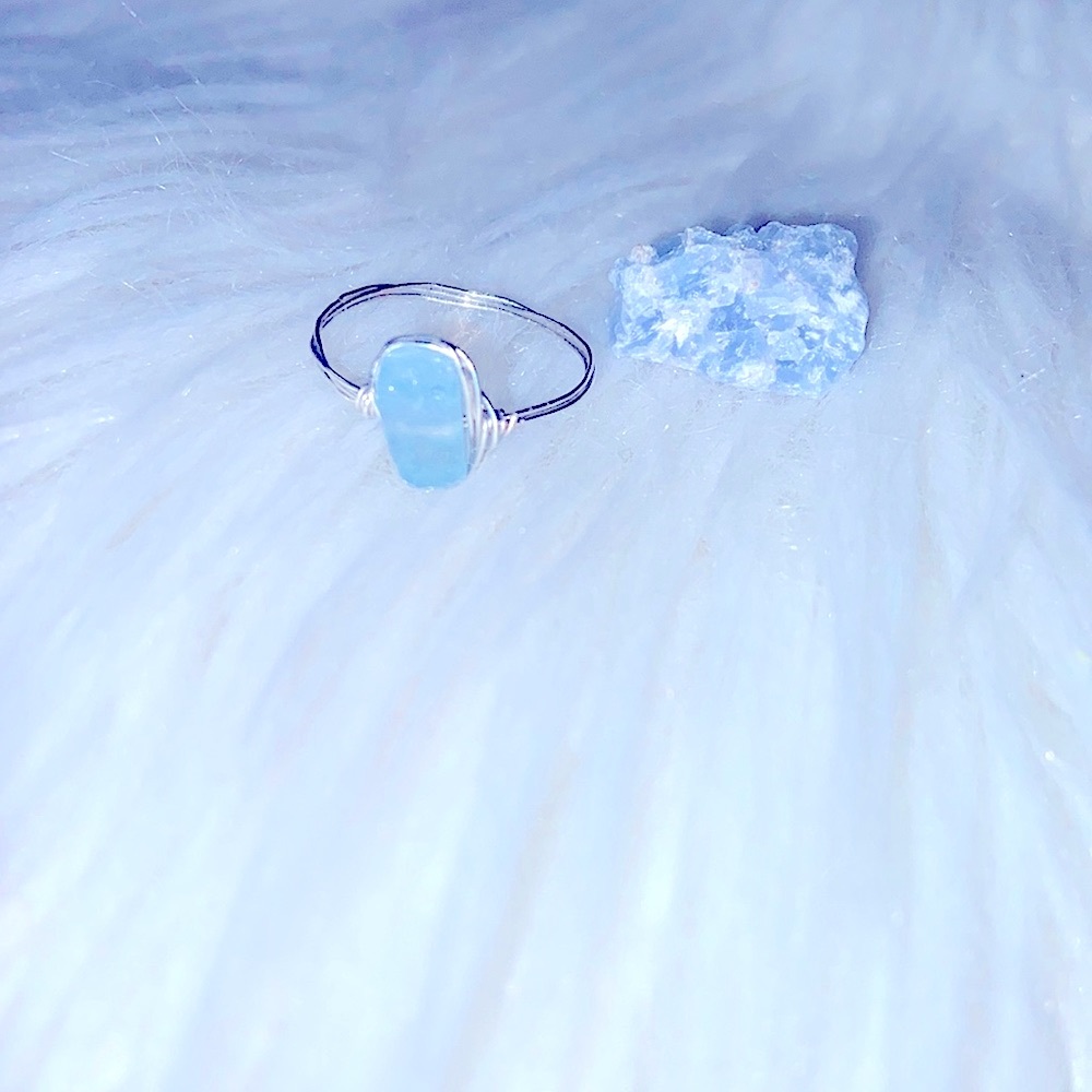 Aquamarine Gemstone Ring